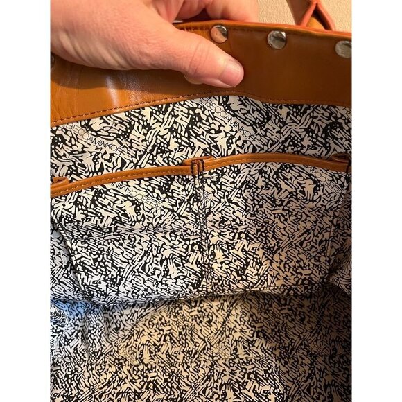 Rebecca Minkoff Leather Basket Weave Bag Large Satchel - Picture 7 of 9